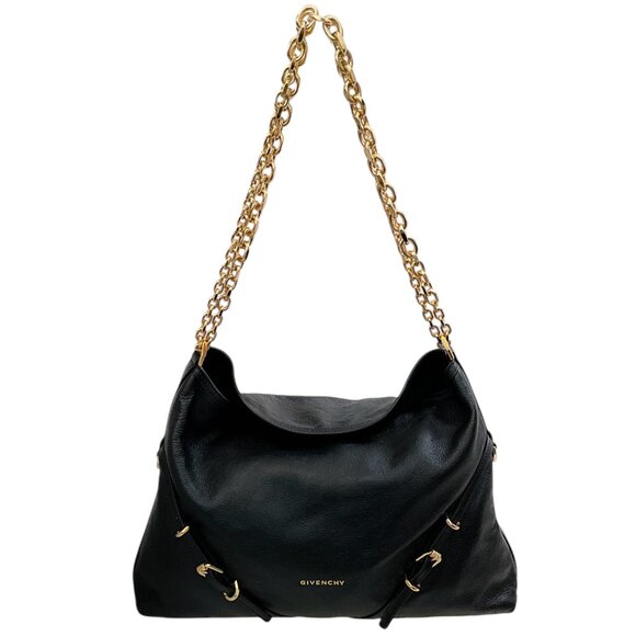 Givenchy Black Leather Voyou Chain Bag - Picture 1 of 12